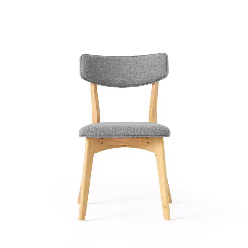 GDFStudio Megann Ensemble de salle à manger 5 pièces en tissu et bois, style moderne milieu de siècle