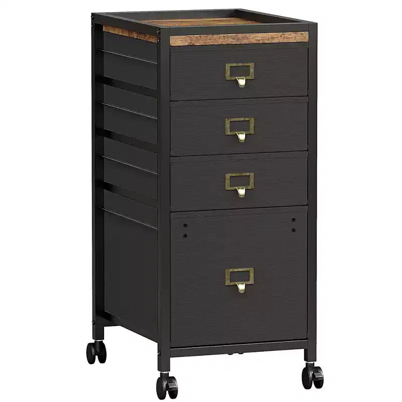 Meuble de classement à tiroirs, classeur mobile, support d'imprimante roulant pour format A4 ou lettre, classeur vertical en tissu avec roulettes, sous l'armoire de rangement