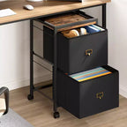 Meuble de classement à tiroirs, classeur mobile, support d'imprimante roulant pour format A4 ou lettre, classeur vertical en tissu avec roulettes, sous l'armoire de rangement