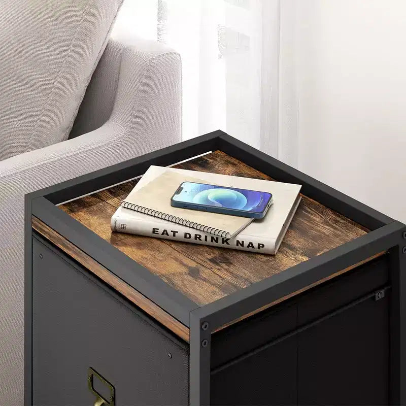 Meuble de classement à tiroirs, classeur mobile, support d'imprimante roulant pour format A4 ou lettre, classeur vertical en tissu avec roulettes, sous l'armoire de rangement