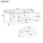 Banc de rangement TUYOHW avec 2 tiroirs et 2 placards, banc à chaussures avec coussin amovible pour salon et entrée, noir