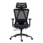 HomeRoots Black Adjustable Height Swivel Rolling Office Chair