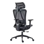 Chaise de bureau pivotante à roulettes HomeRoots noire réglable en hauteur