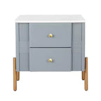 Christopher Knight Home Eilidh Table de chevet moderne en bois et métal avec 2 tiroirs