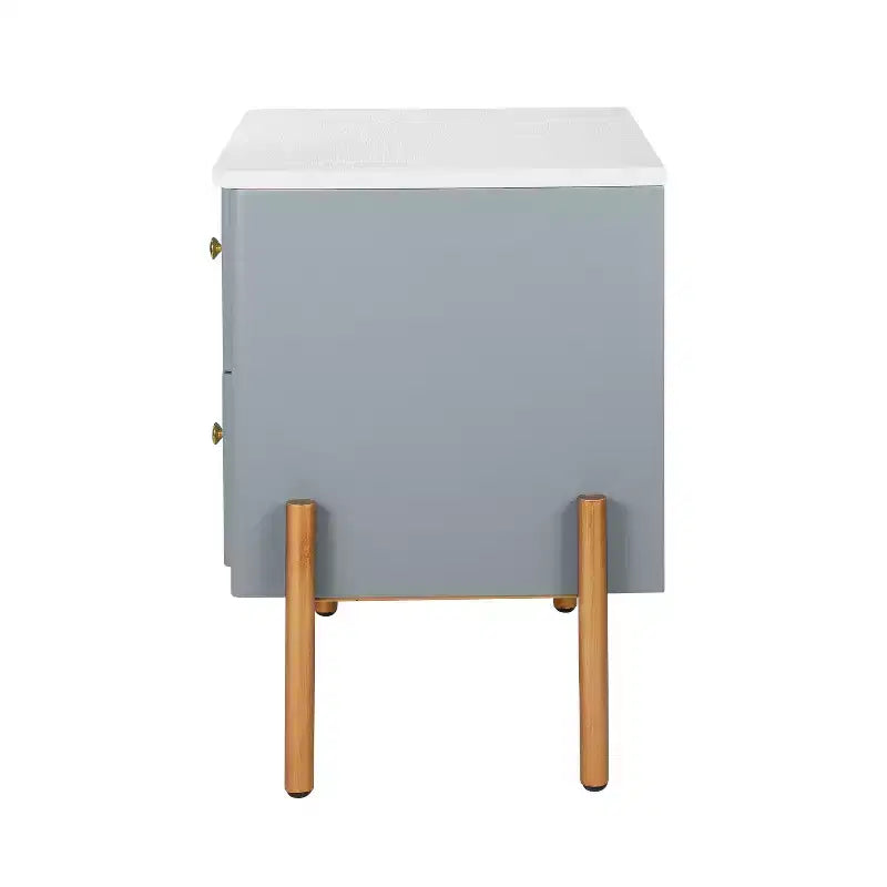 Christopher Knight Home Eilidh Table de chevet moderne en bois et métal avec 2 tiroirs