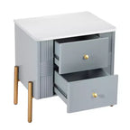 Christopher Knight Home Eilidh Table de chevet moderne en bois et métal avec 2 tiroirs