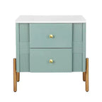 Christopher Knight Home Eilidh Table de chevet moderne en bois et métal avec 2 tiroirs