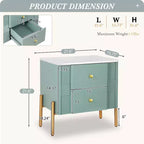 Christopher Knight Home Eilidh Table de chevet moderne en bois et métal avec 2 tiroirs
