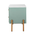 Christopher Knight Home Eilidh Table de chevet moderne en bois et métal avec 2 tiroirs
