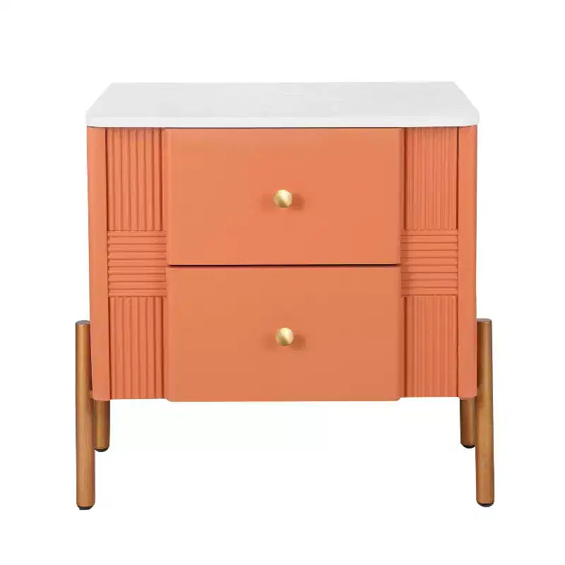 Christopher Knight Home Eilidh Table de chevet moderne en bois et métal avec 2 tiroirs