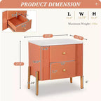 Christopher Knight Home Eilidh Table de chevet moderne en bois et métal avec 2 tiroirs