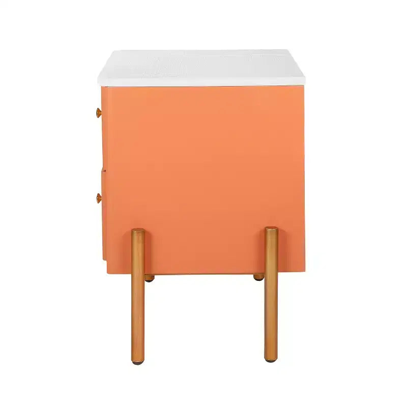 Christopher Knight Home Eilidh Table de chevet moderne en bois et métal avec 2 tiroirs