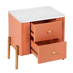 Christopher Knight Home Eilidh Table de chevet moderne en bois et métal avec 2 tiroirs
