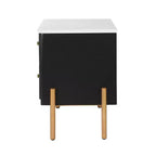 Christopher Knight Home Eilidh Table de chevet moderne en bois et métal avec 2 tiroirs
