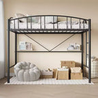 Lit mezzanine double Acekool – Gain de place avec garde-corps de sécurité