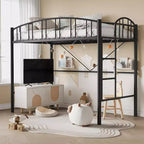 Lit mezzanine double Acekool – Gain de place avec garde-corps de sécurité
