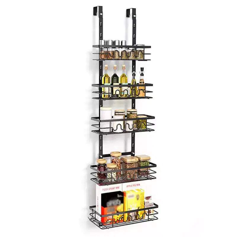 Organisateur de garde-manger à suspendre, rangement et organisation de garde-manger, étagères à épices faciles à installer pour garde-manger, cuisine, salle de bain et porte d'armoire