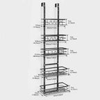 Organisateur de garde-manger à suspendre, rangement et organisation de garde-manger, étagères à épices faciles à installer pour garde-manger, cuisine, salle de bain et porte d'armoire