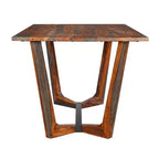 Table à manger rectangulaire Royal Hampton de 170 cm en bois de Sesham avec piètement tréteau en métal noir