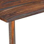 Table à manger rectangulaire Royal Hampton de 170 cm en bois de Sesham avec piètement tréteau en métal noir