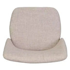 Chaises de salle à manger capitonnées modernes GDFStudio Fira Mid-Century avec pieds en fer (lot de 2)