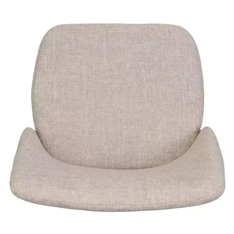 Chaises de salle à manger capitonnées modernes GDFStudio Fira Mid-Century avec pieds en fer (lot de 2)