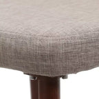 Chaises de salle à manger capitonnées modernes GDFStudio Fira Mid-Century avec pieds en fer (lot de 2)