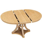 Ensemble de salle à manger rétro Merax élégant 5 pièces avec table ronde extensible et 4 chaises rembourrées