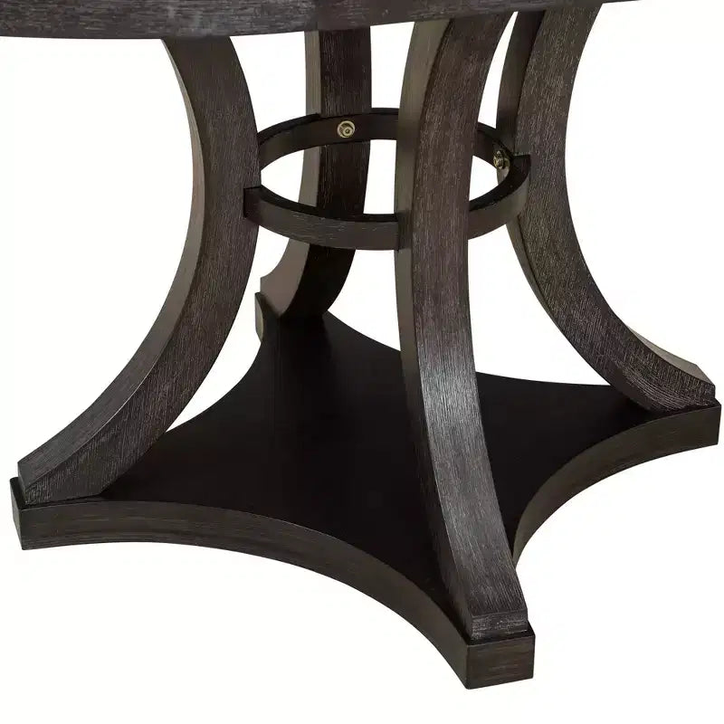 Ensemble de salle à manger rétro Merax élégant 5 pièces avec table ronde extensible et 4 chaises rembourrées
