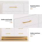 Commode haute à 6 tiroirs – Rangement peu encombrant avec tiroirs à fermeture douce et kit anti-basculement