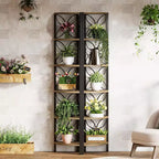 Étagère d'angle Lantine à 6 niveaux, bibliothèque de 180 cm, étagère de rangement, support pour plantes pour salon, chambre à coucher, salle de bain, cuisine