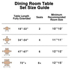 Table à manger ovale noire de style ferme de 67 po pour 4 à 6 personnes avec pieds de table arqués ronds pour salle à manger et salon