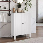 Meuble de rangement de salle de bain Hyleory, meuble de rangement de salle de bain autoportant avec 2 étagères réglables, 30 x 60 x 80 cm