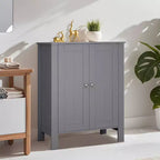 Meuble de rangement de salle de bain Hyleory, meuble de rangement de salle de bain autoportant avec 2 étagères réglables, 30 x 60 x 80 cm