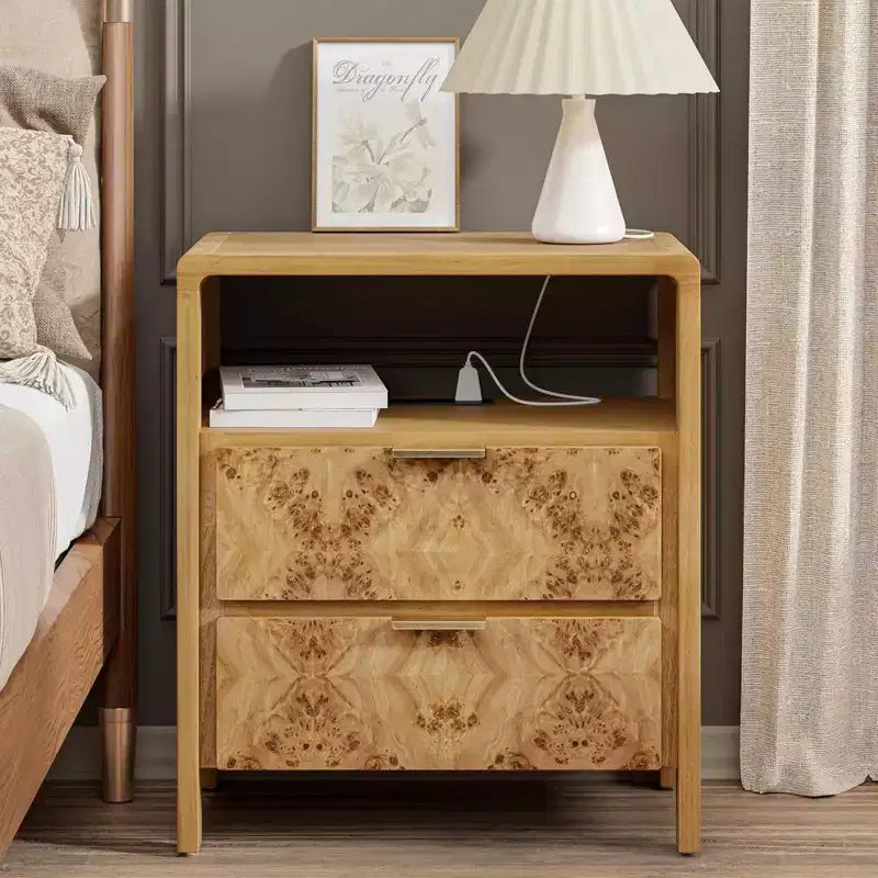 COZAYH Table de chevet de ferme Meuble de rangement en bois Commode d'appoint