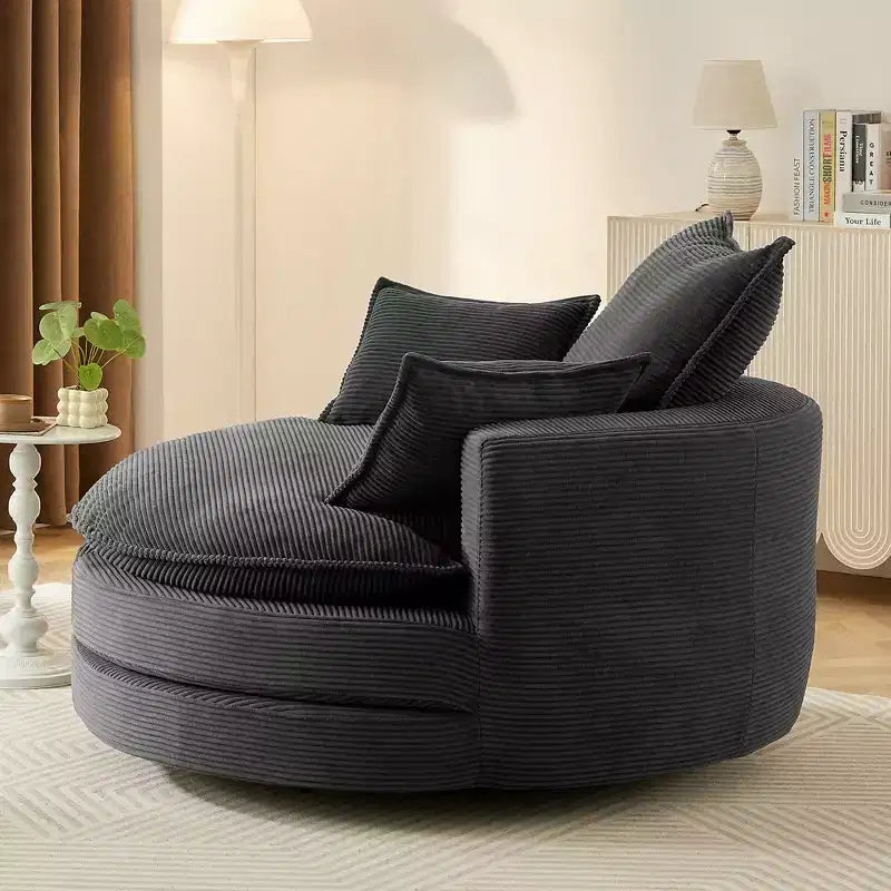 Fauteuil pivotant Merax 360 avec double coussin