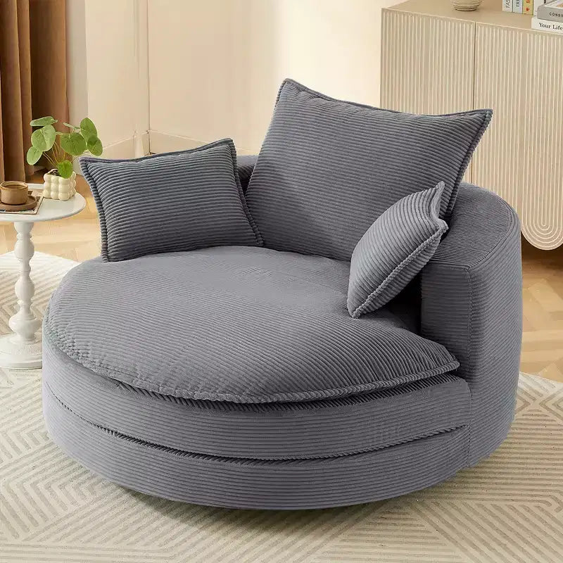 Fauteuil pivotant Merax 360 avec double coussin