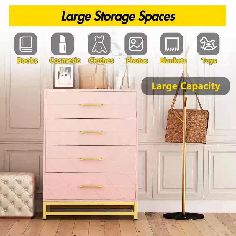 COZONY Commode en bois à 3 tiroirs – Meuble de rangement classique peu encombrant avec sécurité anti-basculement, rangement de vêtements, table de chevet et organisateur polyvalent pour la maison et le dortoir
