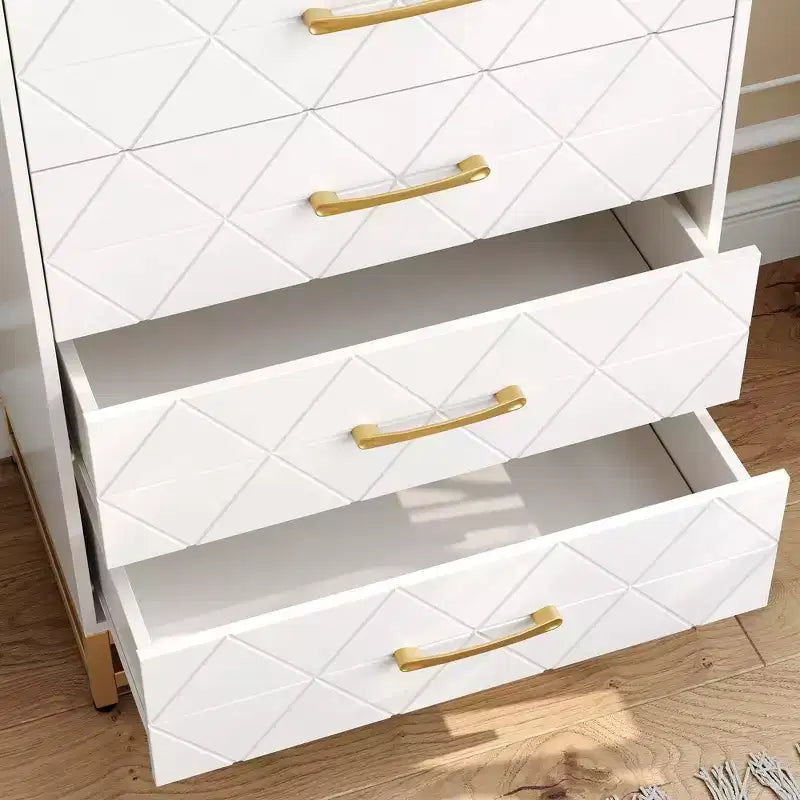 COZONY Commode en bois à 3 tiroirs – Meuble de rangement classique peu encombrant avec sécurité anti-basculement, rangement de vêtements, table de chevet et organisateur polyvalent pour la maison et le dortoir