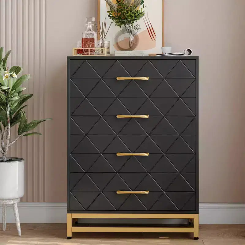 COZONY Commode en bois à 3 tiroirs – Meuble de rangement classique peu encombrant avec sécurité anti-basculement, rangement de vêtements, table de chevet et organisateur polyvalent pour la maison et le dortoir