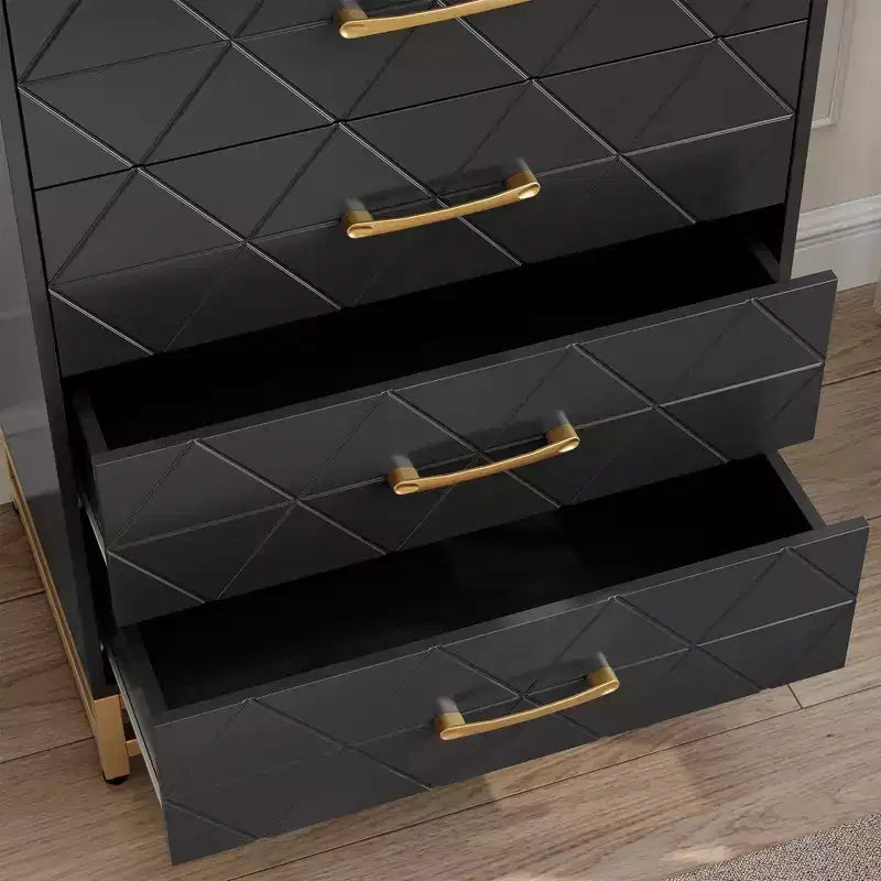 COZONY Commode en bois à 3 tiroirs – Meuble de rangement classique peu encombrant avec sécurité anti-basculement, rangement de vêtements, table de chevet et organisateur polyvalent pour la maison et le dortoir