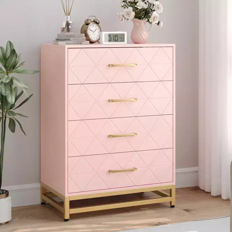 COZONY Commode en bois à 3 tiroirs – Meuble de rangement classique peu encombrant avec sécurité anti-basculement, rangement de vêtements, table de chevet et organisateur polyvalent pour la maison et le dortoir