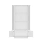 Famapy Présentoir à verres/bouteilles de whisky, étagère à liqueur, éclairage LED, haut sur pied pour bar et salon