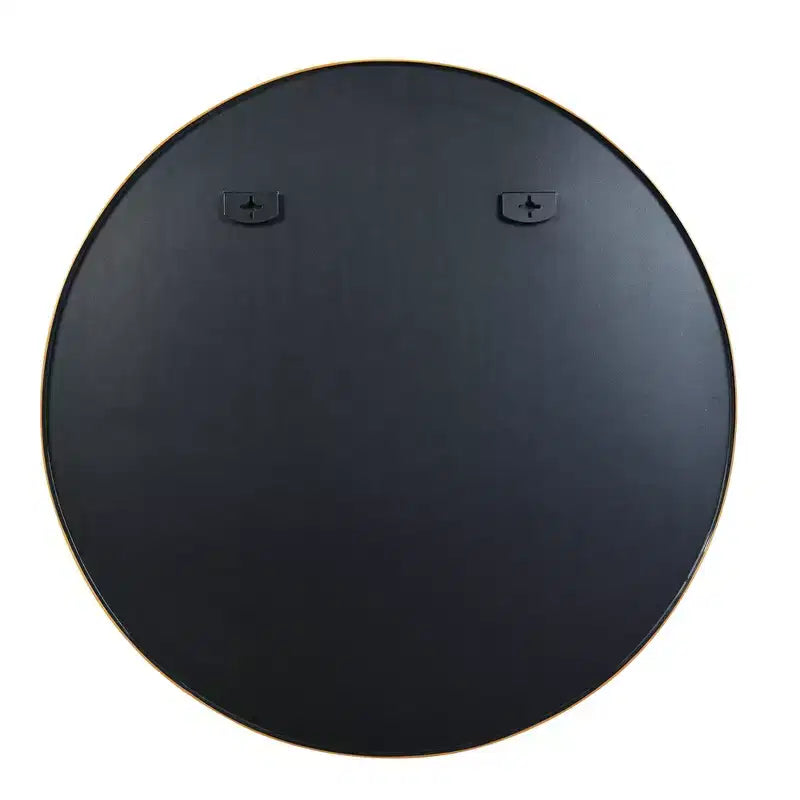 Miroir mural de salle de bain rond Whisen 42 pouces, verre HD de qualité supérieure, cadre en aluminium antirouille