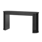 Console avec pieds évasés et bord ovale moderne Merax