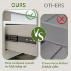Dyonery Commode 9 Tiroirs avec Prise de Courant, Commode avec Lumière LED, Commode Moderne pour Placard, Meuble de Rangement à Double Largeur pour Chambre