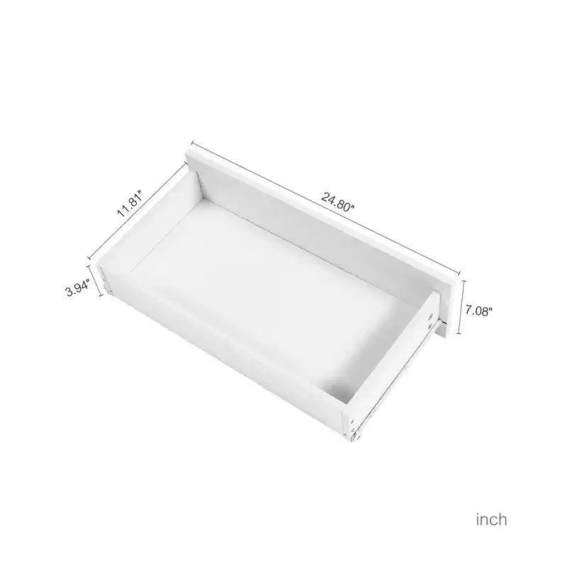 GDFStudio Barnard Buffet rectangulaire moderne de 130 cm avec 6 tiroirs et éclairage réglable