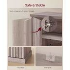 Collection MAXE - Meubles cannelés VASAGLE pour chambre à coucher, salon, salle de bain