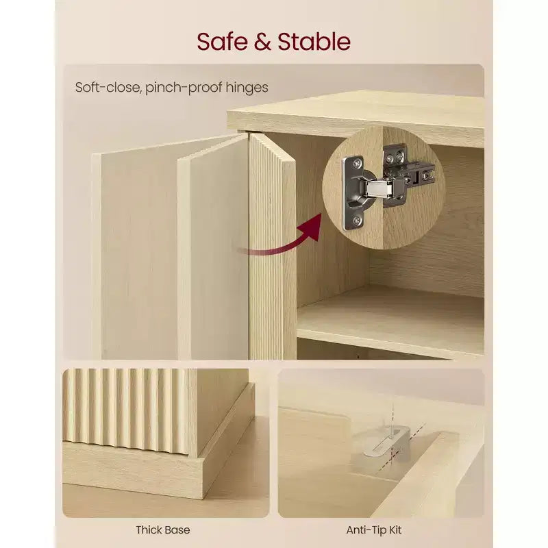 Collection MAXE - Meubles cannelés VASAGLE pour chambre à coucher, salon, salle de bain