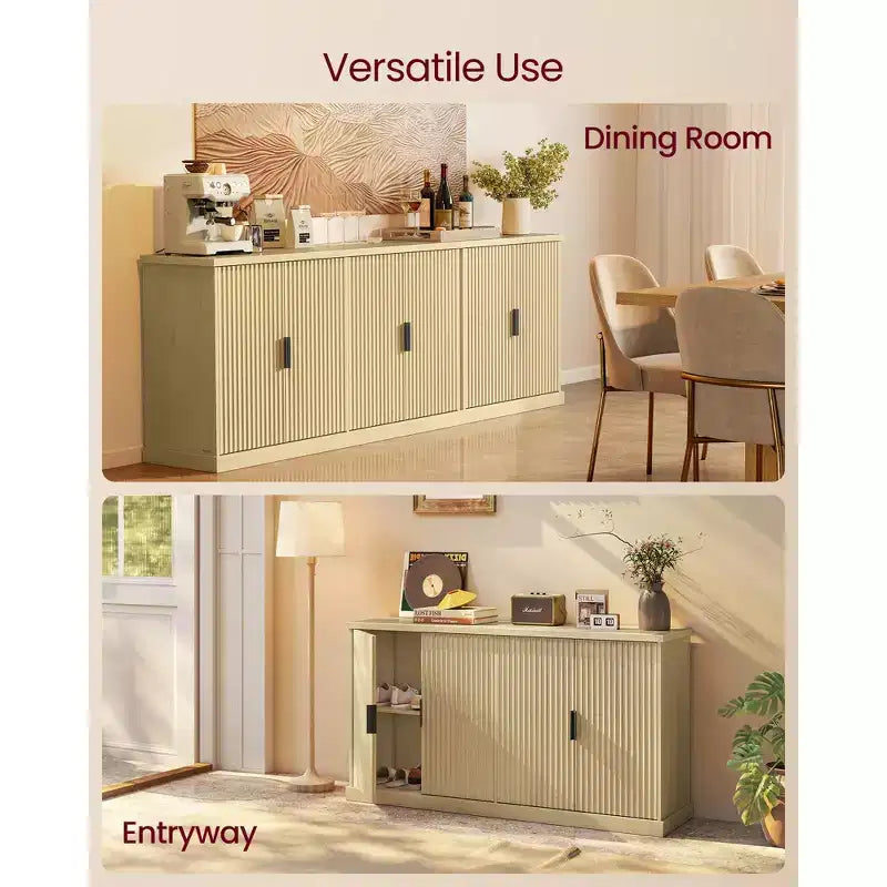 Collection MAXE - Meubles cannelés VASAGLE pour chambre à coucher, salon, salle de bain